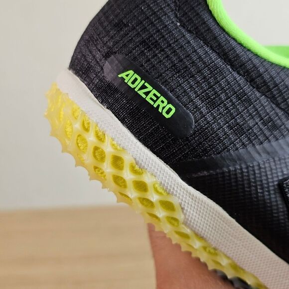 Adidas Adizero HJ High Jump Track & Field Shoe Spikes Men's 5 Black Green GY8397 - Picture 13 of 15